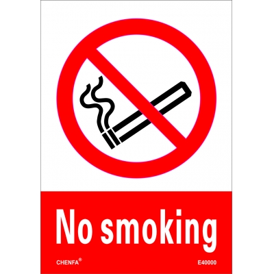 No Smoking Sign Safety Signs prohibition Signs PVC Sign E40000